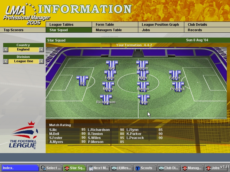 BDFL Manager 2005 Pro Edition - Shot 2