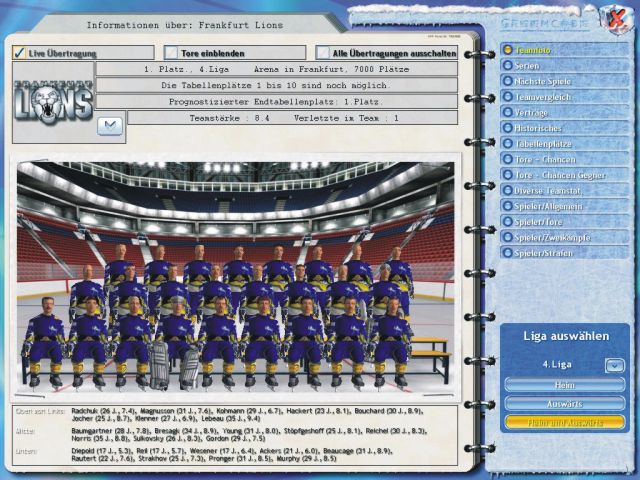 Eishockey Manager 2005 - Shot 6