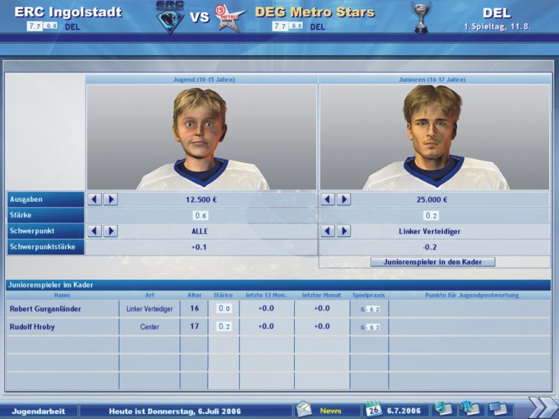 Heimspiel - Der Eishockeymanager 2007 - Shot 3