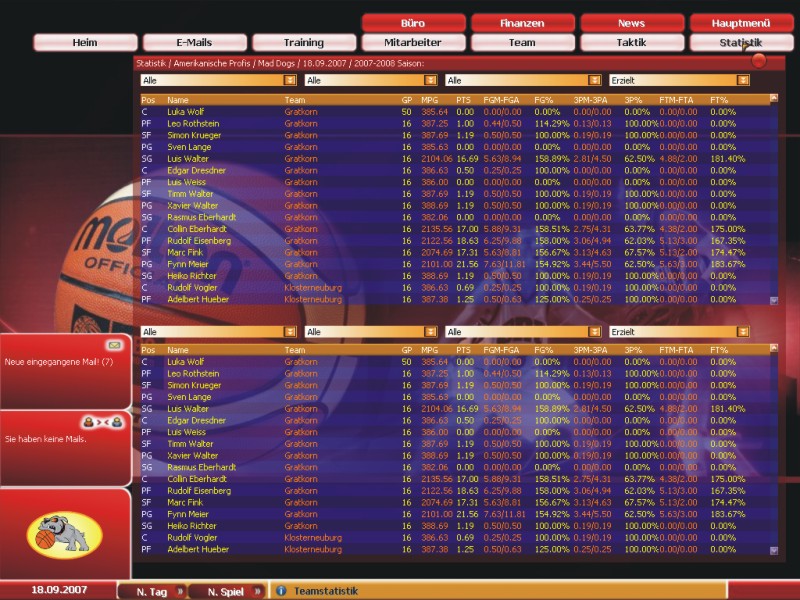 FIBA Basketball Manager 2008 - Shot 10