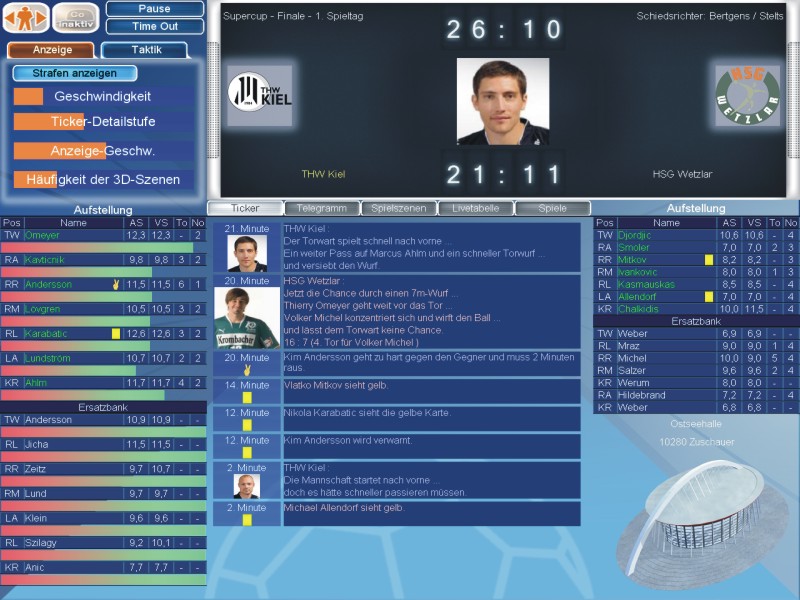 Handball Manager 2008 (PC) - Shot 5