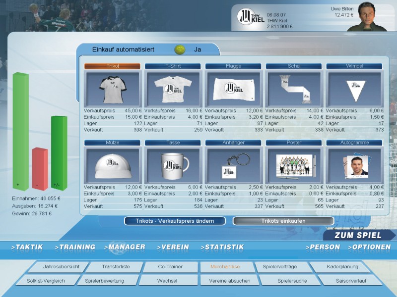 Handball Manager 2008 (PC) - Shot 8