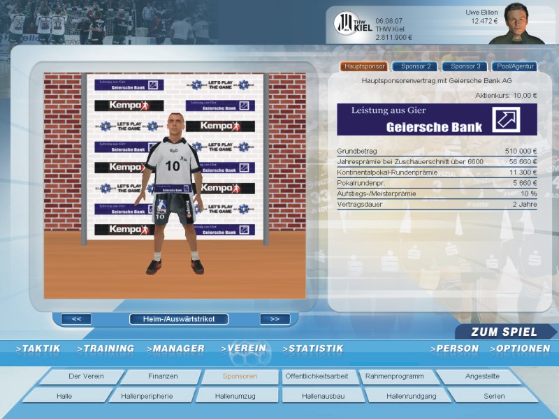 Handball Manager 2008 (PC) - Shot 9