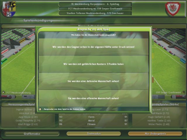 Kicker Manager 2004 - Shot 4