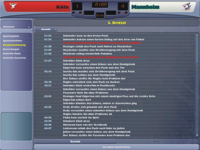 NHL Eastside Hockey Manager 2005 - Shot 6