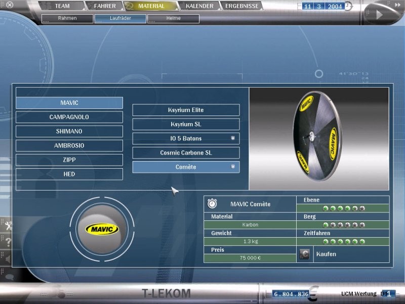 Radsport Manager 2004/2005 - Shot 3