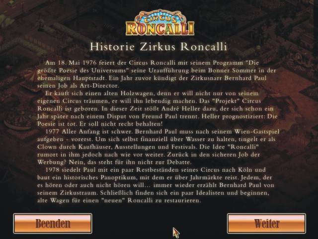 Roncalli Zirkus Tycoon (PC) - Shot 2